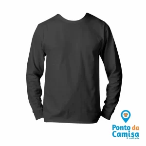 Camisa Básica Manga Longa Algodão