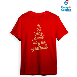 Camisa Natal - Fé & Amor & Alegria