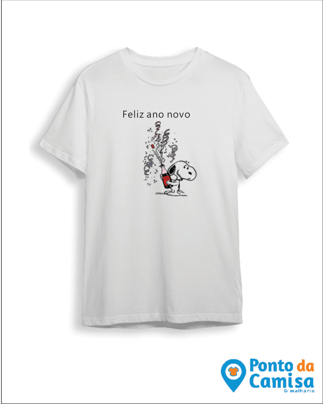Camisa Réveillon- Feliz Ano Novo Snoopy
