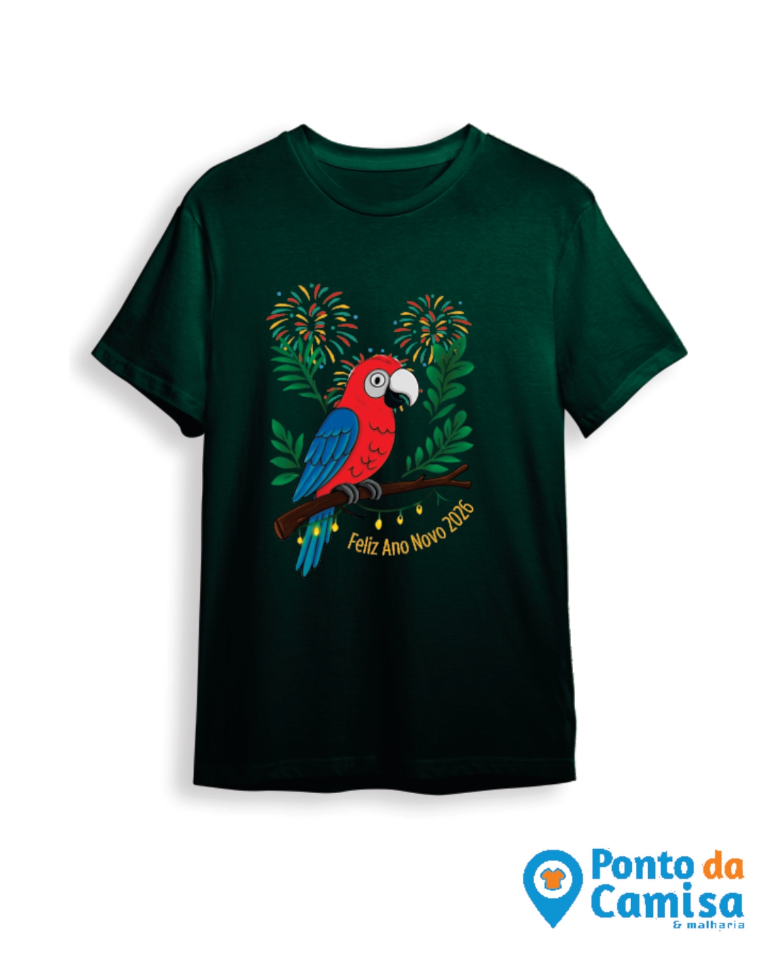 Camisa Réveillon - Arara Feliz 2026