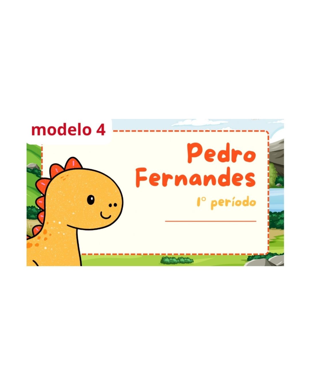 Etiquetas Termocolantes - Dinosouro