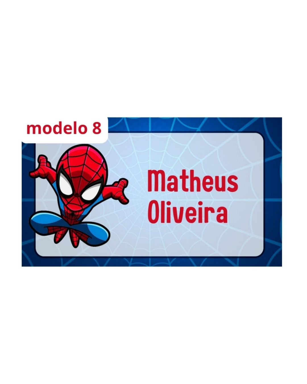 Etiquetas Termocolantes - Homem Aranha