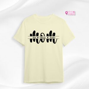 Camisa Dia das Mães - Mom & nomes