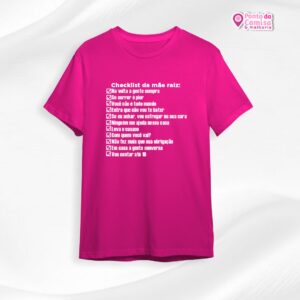 Camisa Dia das Mães - Checklist Mãe Raíz