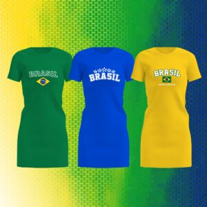 Vestido Copa - Brasil
