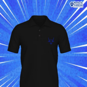 Camisa Parintins Polo – Silhueta Azul Minimalista