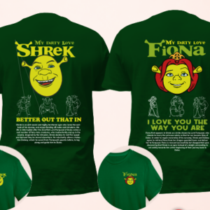 Camisa Dia dos Namorados - Sherek e Fiona
