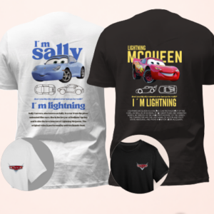 Camisa Dia dos Namorados - Mcqueen e Sally