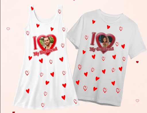 Camisa e Camisola Dia dos Namorados - I Love