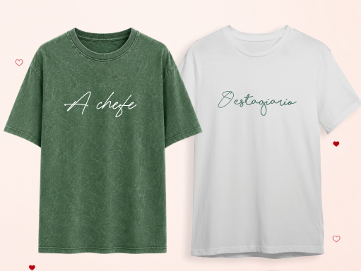 Camisa Dia dos Namorados - Chefe e Estagiario