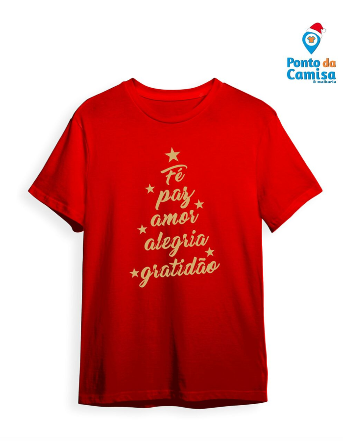 Camisa Natal – Fé & Amor & Alegria