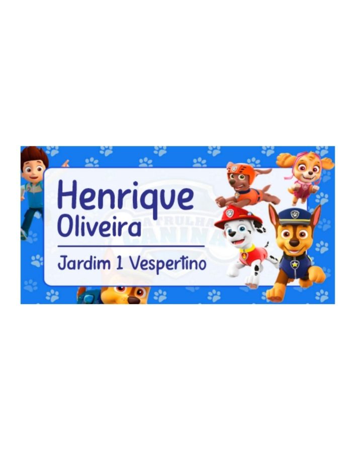 Etiquetas Termocolantes – Patrulha Canina