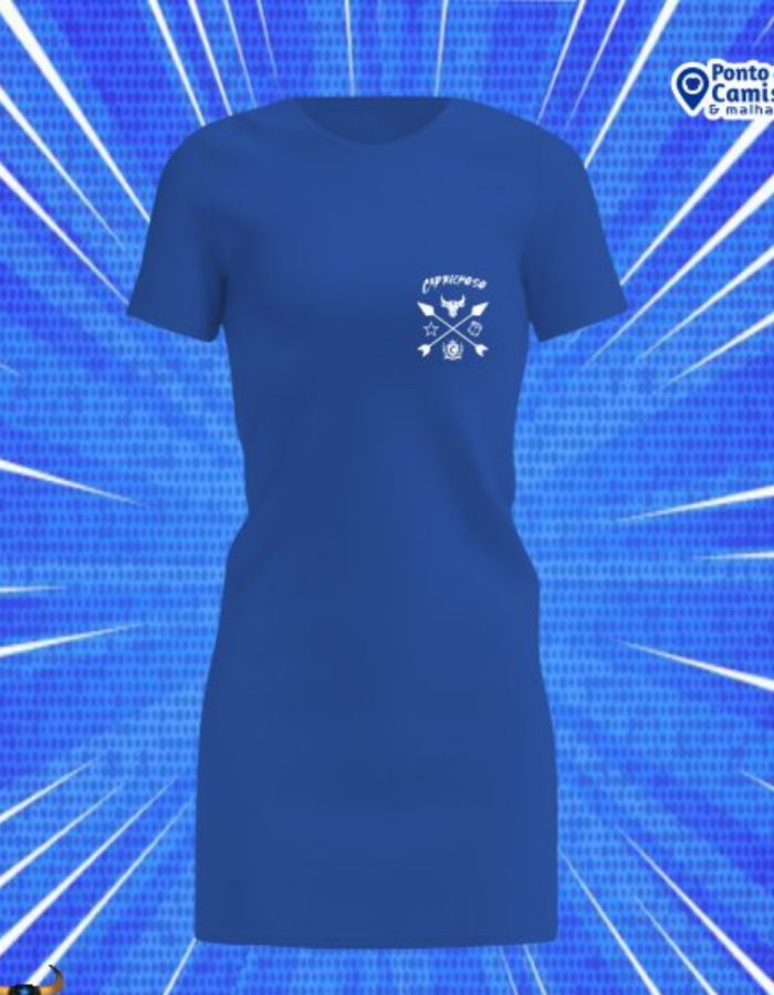 Vestido Parintins  – Símbolos Caprichoso Minimalista