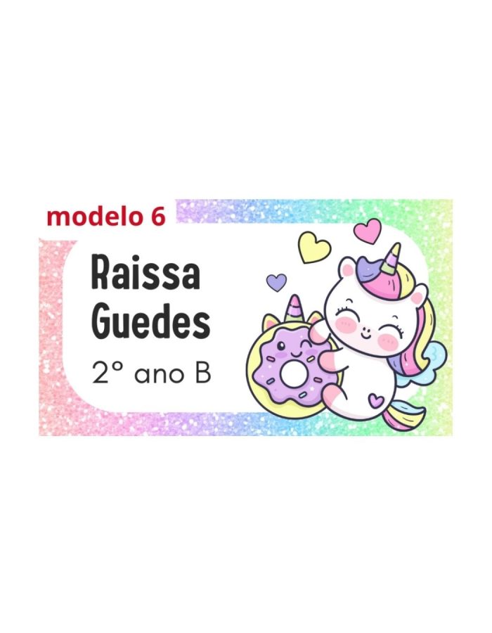 Etiquetas Termocolantes – Unicórnio