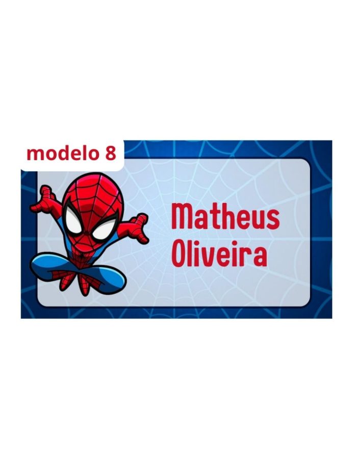 Etiquetas Termocolantes – Homem Aranha