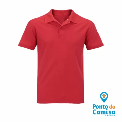Camisa Polo Básica Vermelha 2